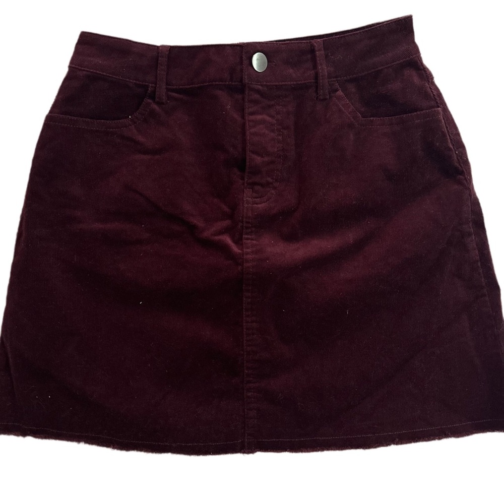 Women's Burgundy Skirt